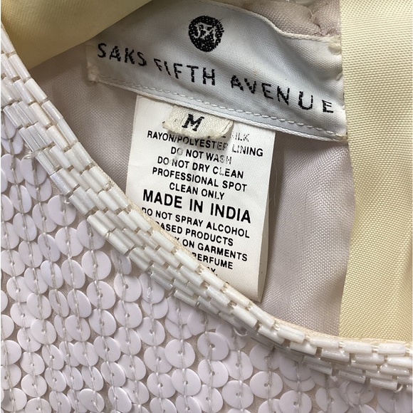 Saks Fifth avenue short sleeve sequin top - Picture 5 of 9